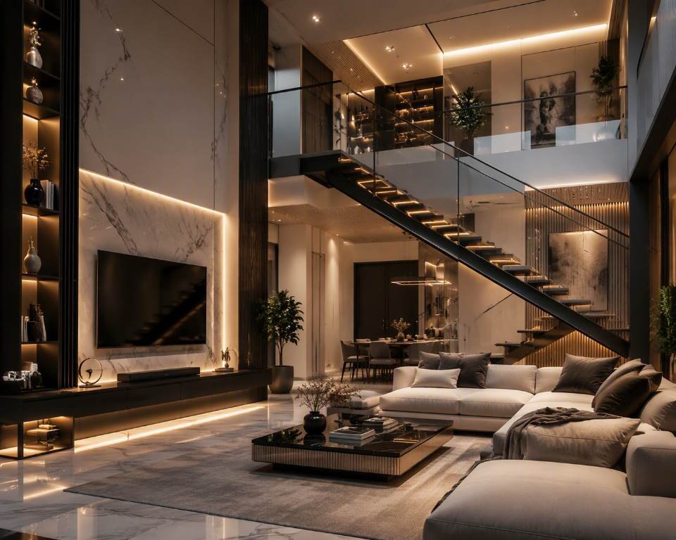 Double-Height Living Room